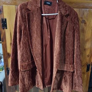 Cider Women's Burnt Orange Corduroy Jacket